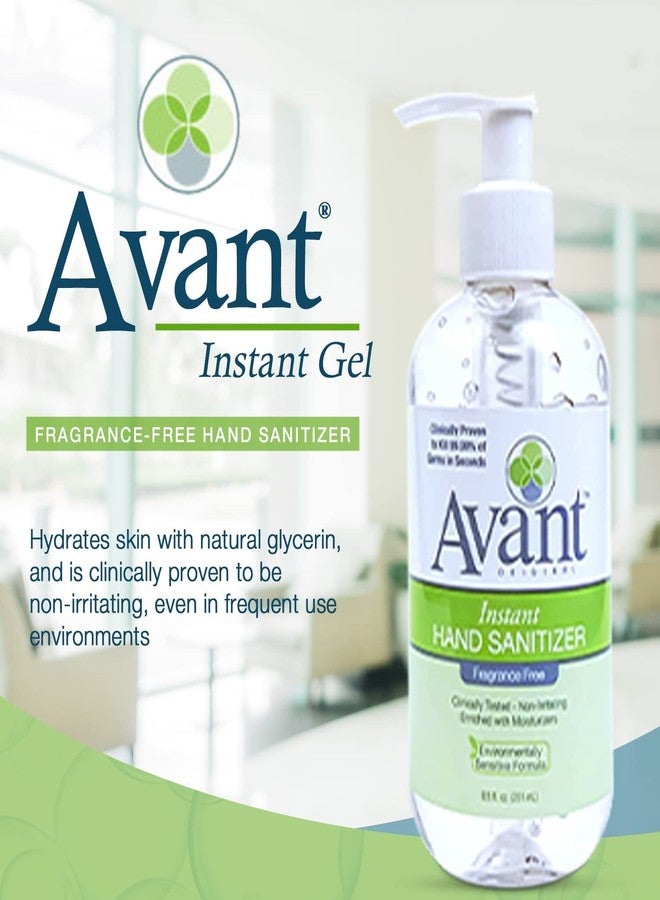 Avant® Original Instant Gel Sanitizer, 8.5 oz Bottle 4-Pack, Back to School Essential - Image 2